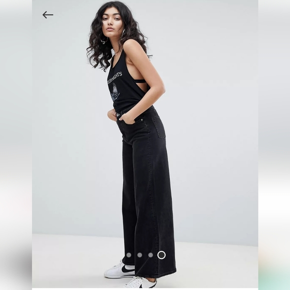 Weekday drop arm tank in black print - Picture 3 of 3